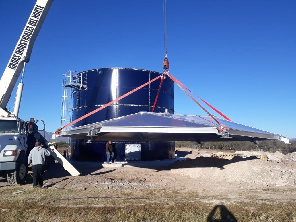 Tanque de almacenamiento de 504 m³: fotografía del currículum de RP Ingeniería